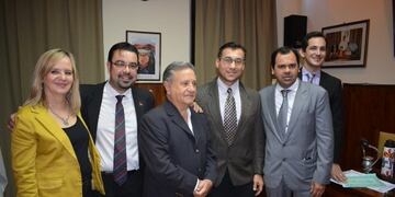 Eduardo Duhalde fue homenajeado en Apóstoles\u002E (Gentileza)