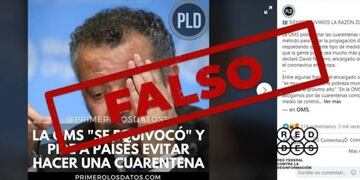 Es falso que la OMS cambió de opinión: desde marzo advierte contra los confinamientos prolongados\u002E (RedDES)