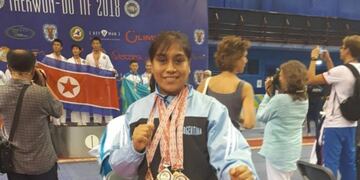 Una tucumana campeona del mundo en Taekwondo