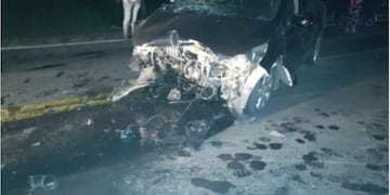 Accidente automovilístico en El Carmen