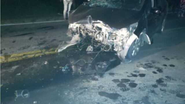 Accidente automovilístico en El Carmen (Jujuy), en el cual perdió la vida el estudiante Facundo Sorol.