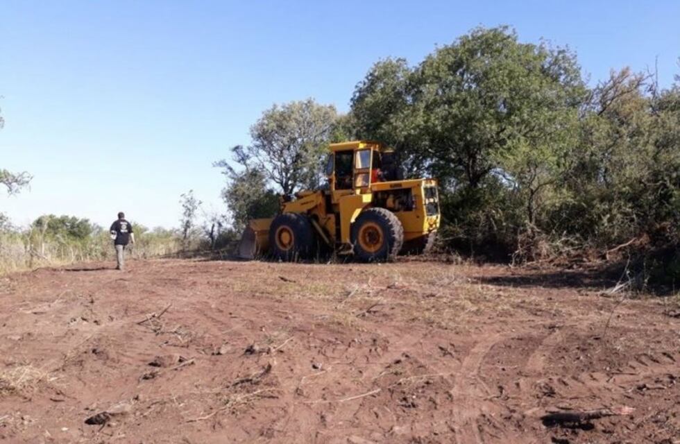 Falda del Carmen: detienen un desmonte ilegal de campos