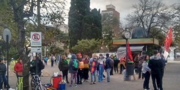 La concentración se hizo en la Plaza Mitre\u002E (Radio Noba)