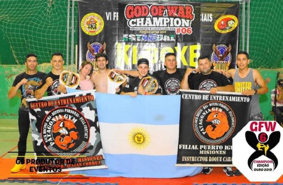 Competidores de Kick Boxing de Iguazú fueron coronados en Brasil