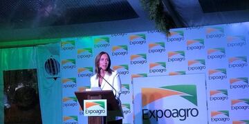 María Eugenia Vidal en Expoagro\u002E
