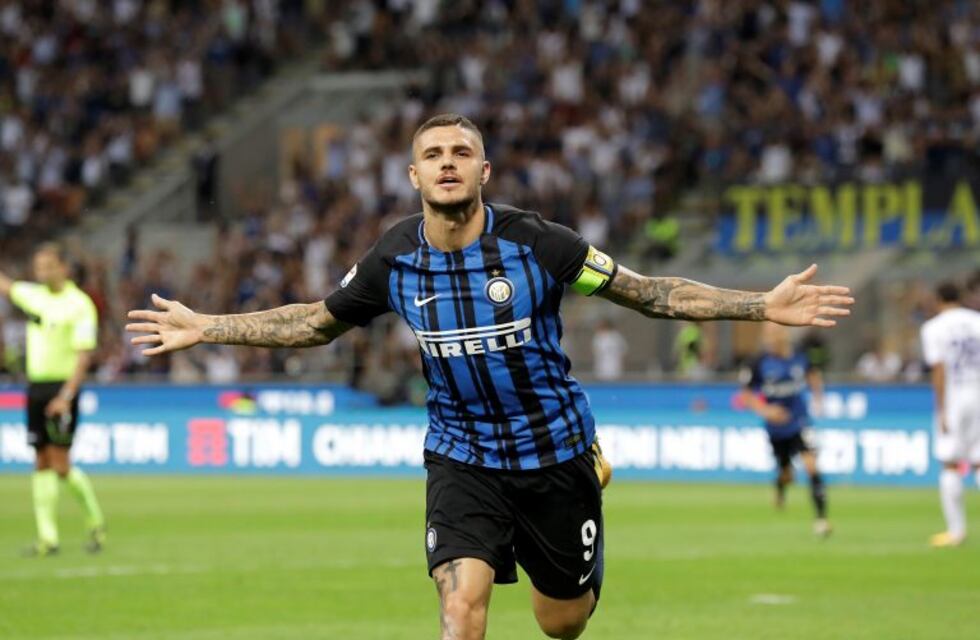 Una máquina: Icardi marcó un doblete en el triunfo del Inter por 3-0 ante Fiorentina