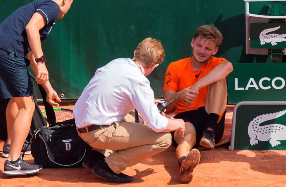 Así fue la increíble lesión de Goffin que le permitió avanzar a Zeballos en Roland Garros