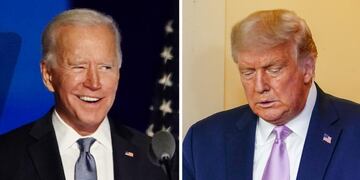 Joe Biden y Trump (EFE)