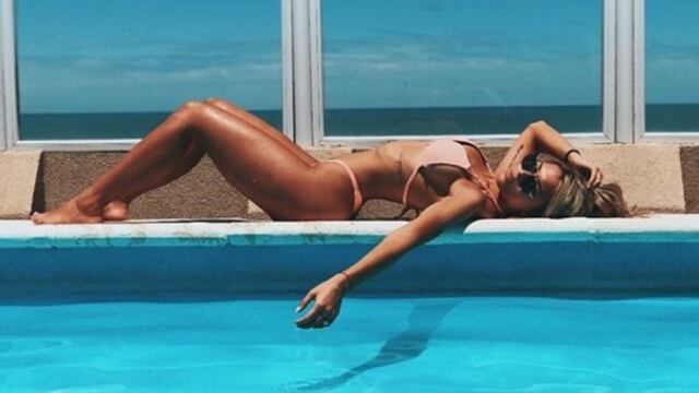 La mendocina pasó a visitar a su novio después de la derrota ante Venezuela