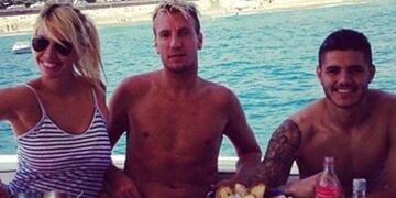 Wanda Nara, Maxi Lu00f3pez y Mauro Icardi