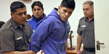 Alfredo Escobar, durante la audiencia de formulación de cargos por el femicidio de Cielo López\u002E Foto: Florencia Salto\u002E