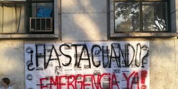 Marcha realizada contra la violencia machista frente a los tribunales\u002E