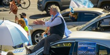 Nuevo banderazo en contra del Gobierno en el Obelisco (Fotos: Clarín)