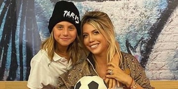 Wanda Nara y su primogénito, Valentino\u002E (Instagram)