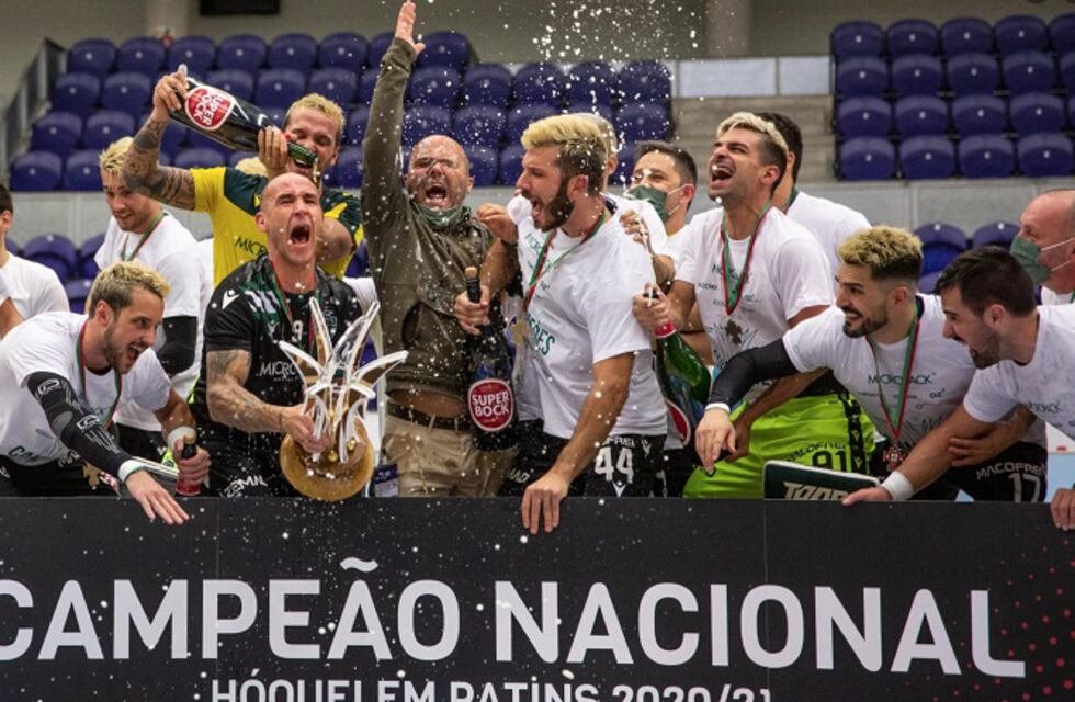 Hockey sobre patines: Romero y Platero se consagraron campeones con Sporting Lisboa