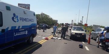Triple choque y un muerto en el puente Chaco-Corrientes\u002E (Web)\u002E