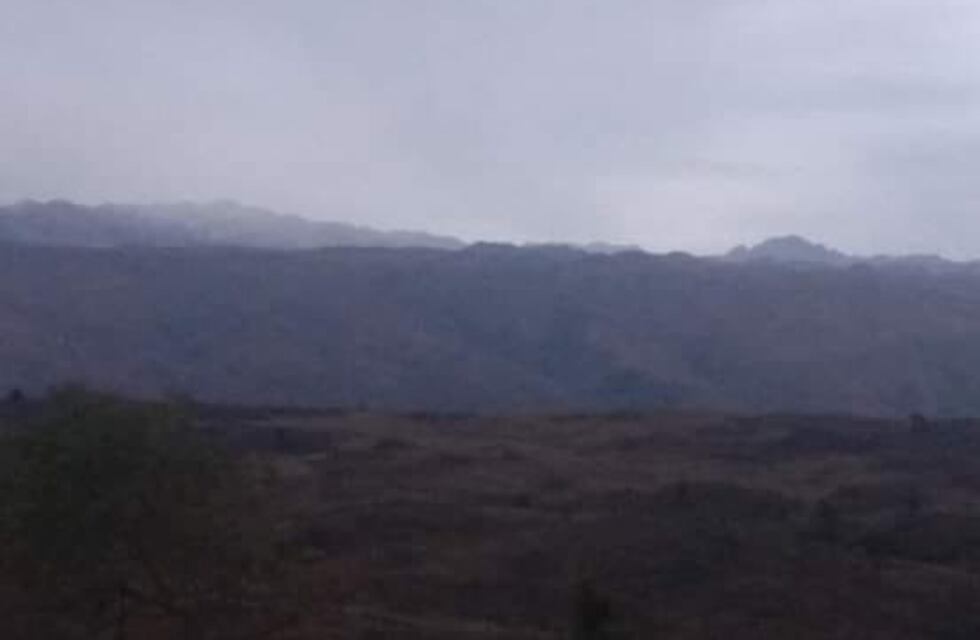 Comenzó a nevar en Villa Yacanto de Calamuchita