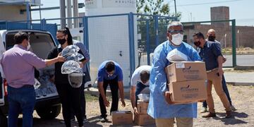 El Hospital Carrillo recibió una donación de la Municipalidad de Las Heras para enfrentar el Covid-19\u002E