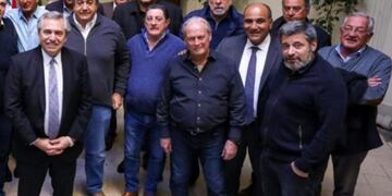 Eduardo Fellner con Alberto Fernández