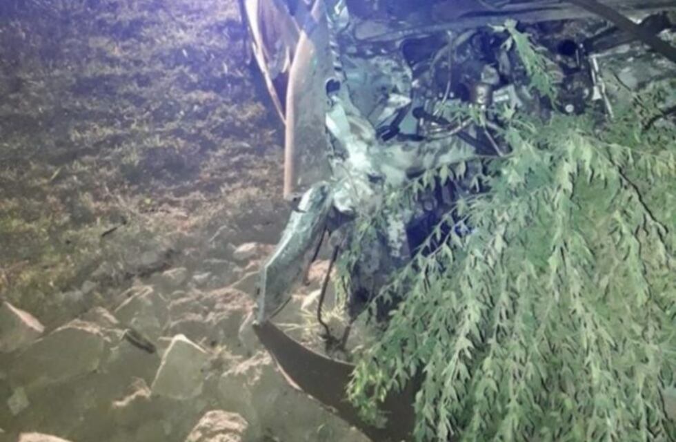 Chocó su auto contra un cantero y murió