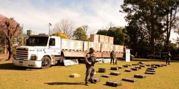 La droga viajaba en un camión procedente de Brasil\u002E
