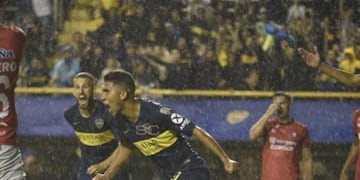 El ex Talleres lo gritó con todo para un Boca que cantó bajo la lluvia\u002E