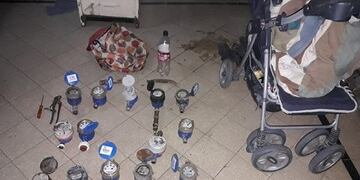 La Policía Comunitaria detuvo a cuatro ladrones con medidores de agua\u002E (Ministerio de Seguridad)
