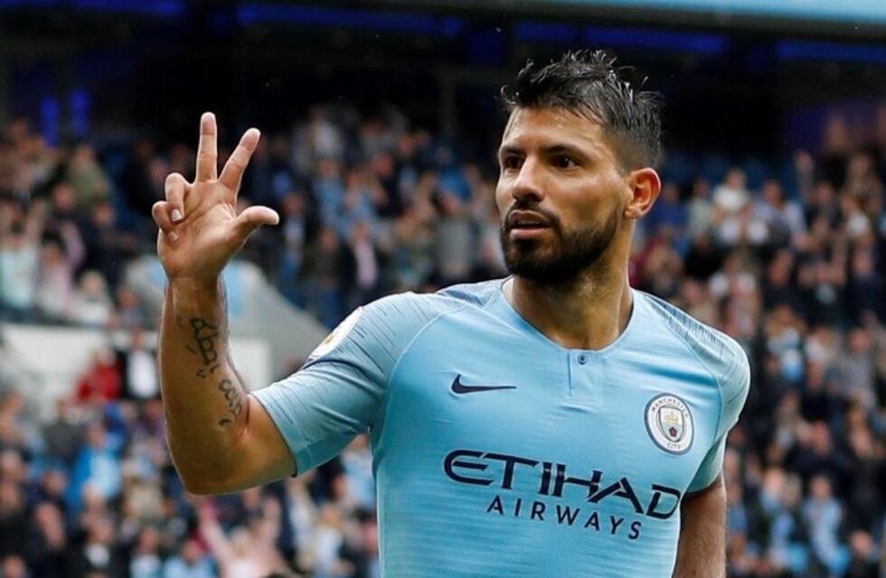 El Kun Agüero tuvo una gran actuación en la goleada de Manchester City