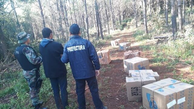 Prefectura secuestro cigarrillos en Garuapé\u002E
