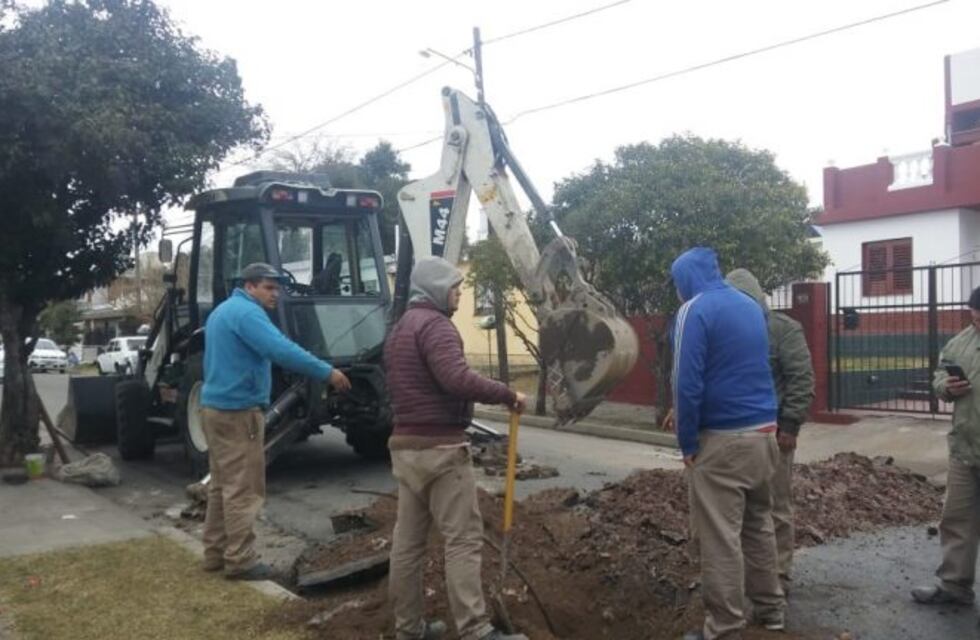 Cortan calle Balcarse por cambio de cañerías