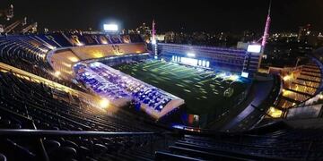 La cena solidaria de Boca en la platea de la Bombonera (Foto: Instagram)