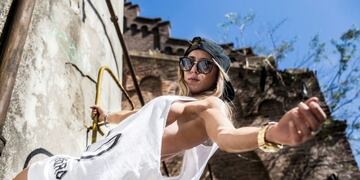 Sofia Bernardi de Arroyito entrena para competir en fitness