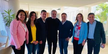 Casas y Quintela, junto a la dupla presidencial Fernández  Fernández