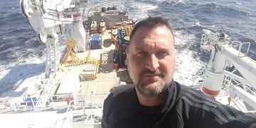 Luis Tagliapietra, padre de uno de los tripulantes del desaparecido submarino argentino ARA \