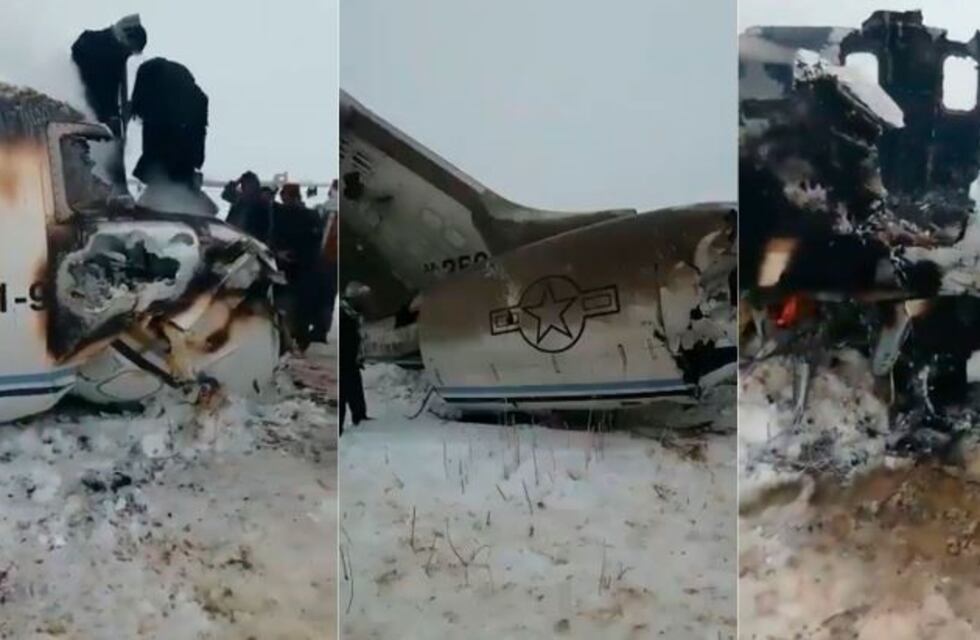 Los talibanes señalaron que el avión que se estrelló en Afganistán pertenece a la fuerza militar de EEUU