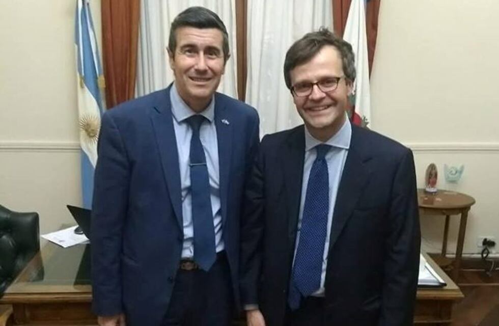 Moriconi recibió al Cónsul General de Italia con asiento en Córdoba