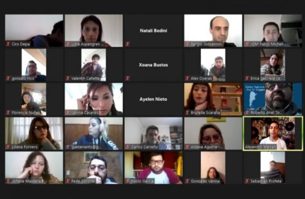 La Subsecretaría de Políticas Laborales participó de un Zoom con 250 jóvenes de todo el país