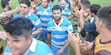 El partido amistoso se disputó en la nueva cancha del Santa Rosa Rugby Club