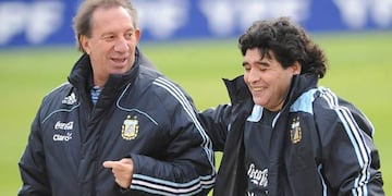 Bilardo y Maradona, una relación histórica (Foto: Archivo / AP).