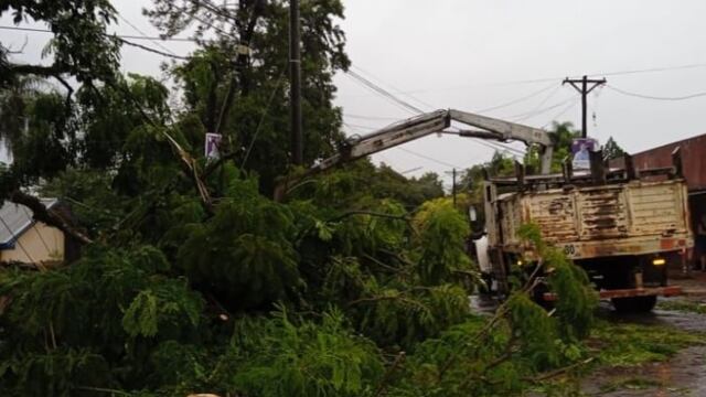Wanda: se registraron severos daños producto de las inclemencias del tiempo.