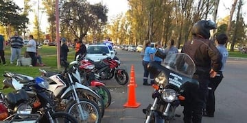 de un total de 122 vehículos secuestrados, 93 fueron motocicletas