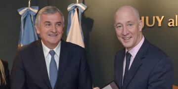 Morales y el embajador Kent, en Jujuy