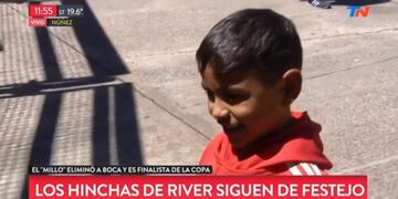 El pequeño hincha de Belgrano que se hizo viral en River\u002E