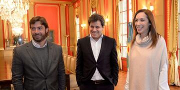 DYN06, LA PLATA, 07/07/2016, LA GOBERNADORA DE LA PROVINCIA DE BUENOS AIRES, MARÍA EUGENIA VIDAL, CONVOCÓ A LOS CIENTÍFICOS FACUNDO MANES Y ESTEBAN CARMUEGA, QUIENES INTEGRARÁN UN CONSEJO ASESOR \