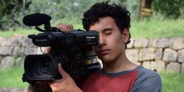 Alue Espinassi Carrizo, estudiante de primer año de la carrera Realización Cinematográfica en la ENERC Jujuy\u002E