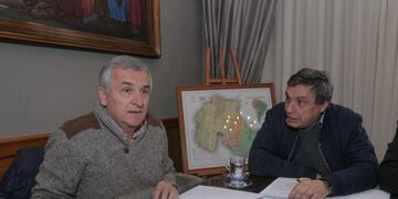 El gobernador Morales y el rector Tecchi, en reunión\u002E