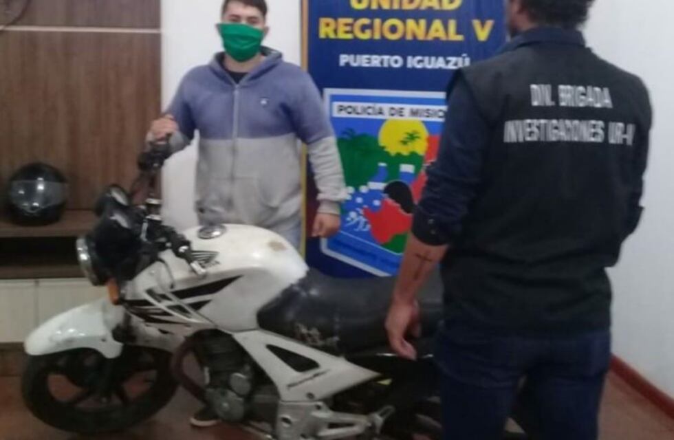 Recuperan una moto robada hace más de un año