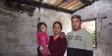 Una familia puntana perdió todo en el incendio\u002E