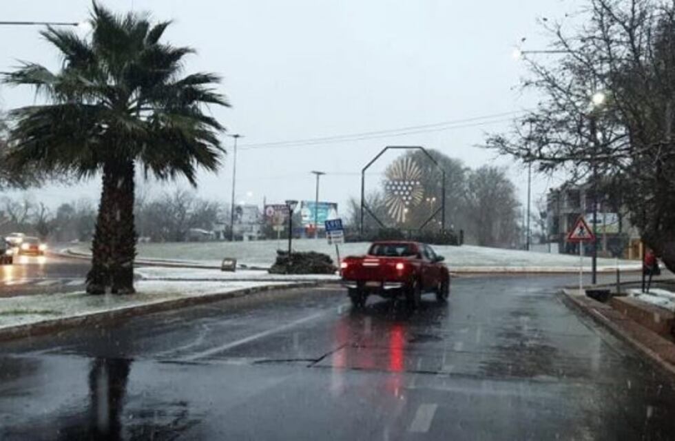 La nieve sorprendió a los sanrafaelinos