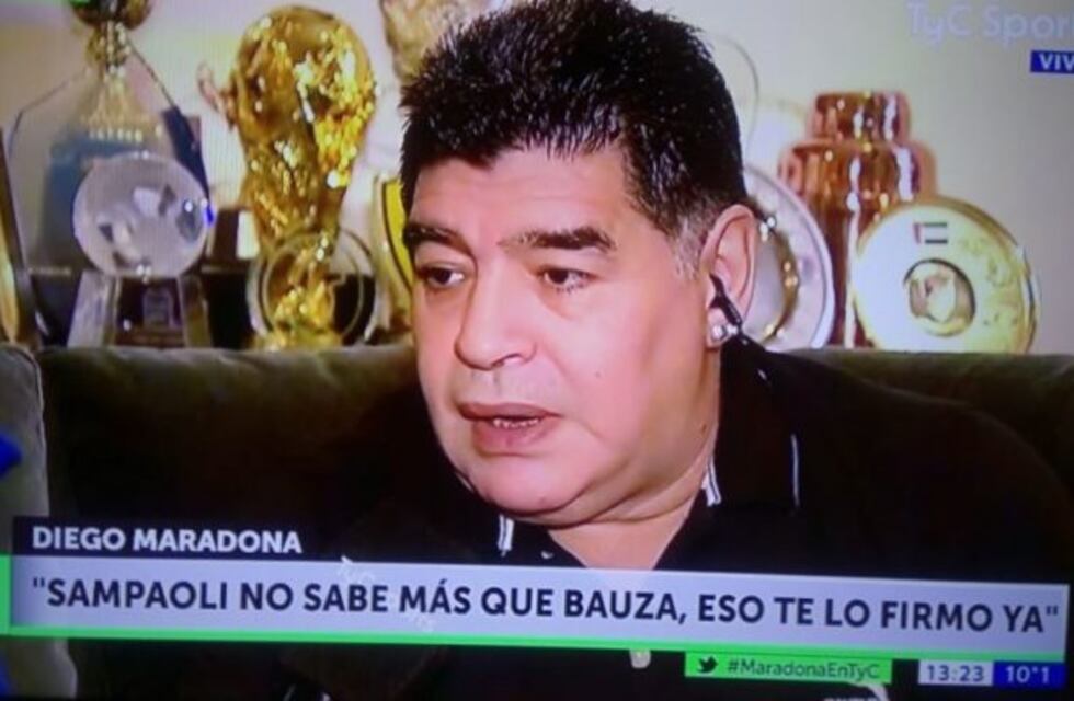 Maradona, sin pelos en la lengua: le pegó a Sampaoli, Riquelme, Verón y a los Grondona